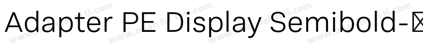 Adapter PE Display Semibold字体转换